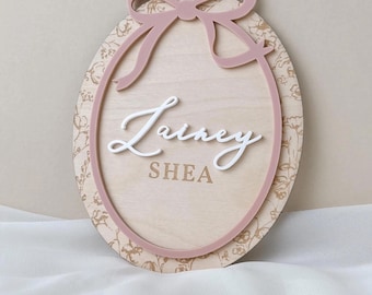 Baby Announcement Sign Newborn Name Sign Hospital Baby Name Announcement Sign Hospital Name Sign Personalized Baby Gift Nursery Name Sign