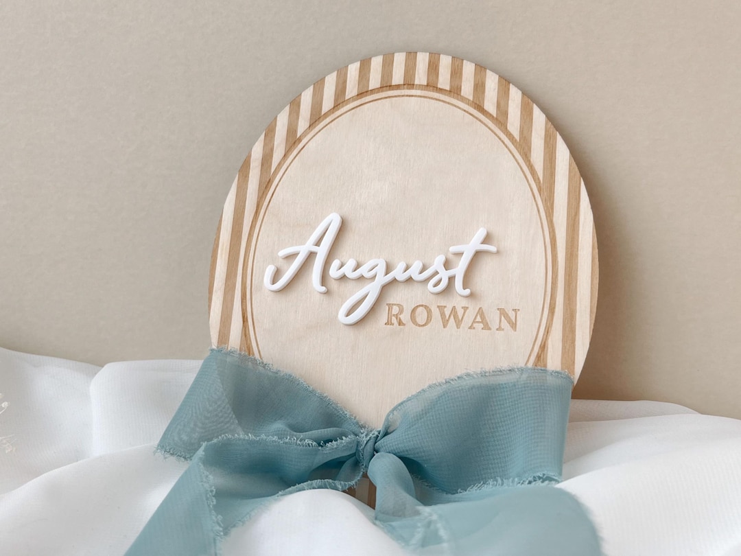 Name Announcement Sign Hospital Name Sign Newborn Birth Stat Sign
