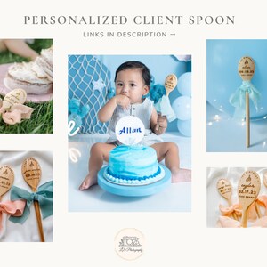 Ensure your first birthday sessions are memorable with a cake smash photography prop, adorned with your newborn photographer logo for a professional and personalized touch.
