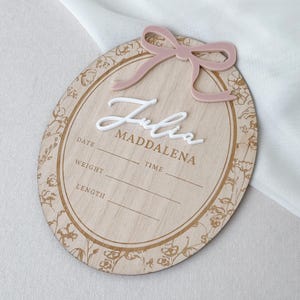Tappe del mese della bambina, biglietto per le tappe del mese della bambina, decorazioni per la cameretta della bambina, segnaposto personalizzato per le tappe del mese della bambina, regalo, cartello per le tappe del mese della bambina, fiocco immagine 15