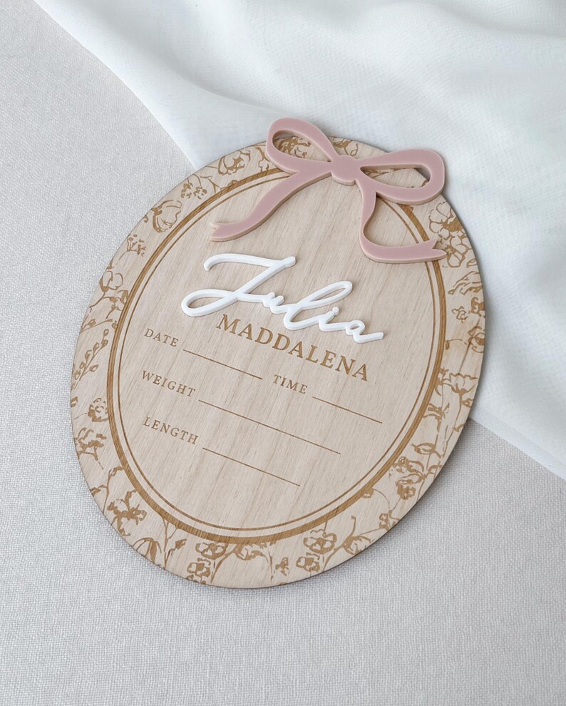 Tappe del mese della bambina, biglietto per le tappe del mese della bambina, decorazioni per la cameretta della bambina, segnaposto personalizzato per le tappe del mese della bambina, regalo, cartello per le tappe del mese della bambina, fiocco immagine 15