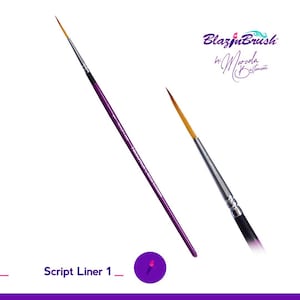Blazin Face Painting Brush by Marcela Bustamante | Script Liner #1 Limited Edition