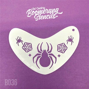 Boomerang Face Paint Stencil by Art Factory | Spider Crown - B036