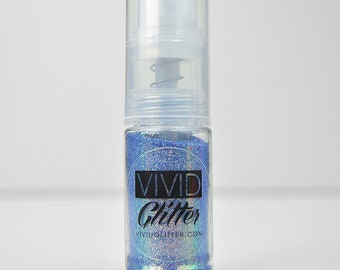 VIVID Glitter | Fine Mist Glitter Spray Pump | Frosted Blue 14ml