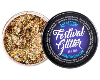 Żel z brokatem Festival Chunky Glitter | Gold Digger 35 ml