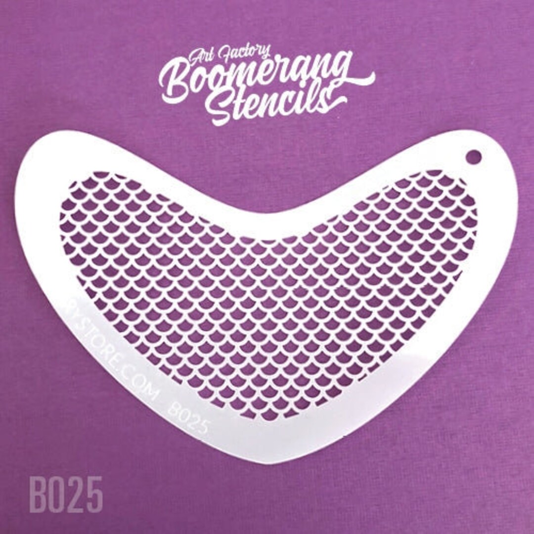 Boomerang Face Paint Stencil by Art Factory