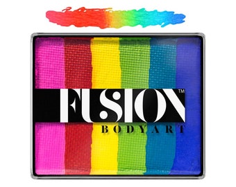 Fusion Body Art Face Painting Rainbow Cakes – Bright Rainbow | 50g