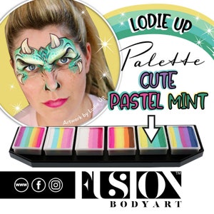Fusion Face Painting Palette – Lodie Up Cute Pastel Rainbow Palette