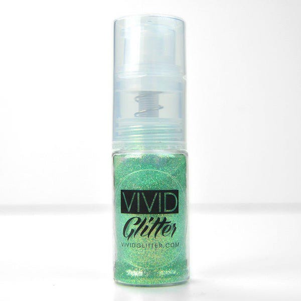 VIVID Glitter | Fine Mist Glitter Spray Pump | Golden Mint 14ml