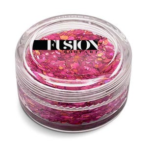 Fusion-bodyart | Glittercrème - roze rozen 10 ml