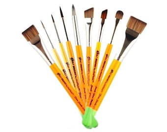BOLT | Face Painting Brushes by Jest Paint - Set of 9 FIRM Brushes