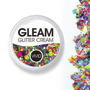 LEVENDIGE glitter | GLEAM Glittercrème | Aloha-pot van 7,5 g