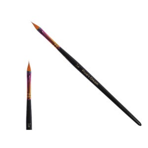 May include: A black handled nail art brush with a rainbow coloured ferrule and a fine, angled tip. The text "Pixie's Dream" is printed on the handle. A smaller version of the brush is also shown.