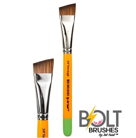 Jest Paint Bolt Face Painting Brushes - Firm Liner #3 - Professional Quality & Cruelty Free