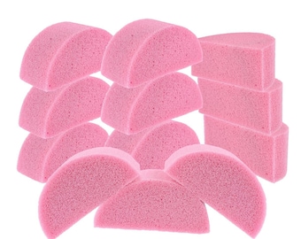 Fusion Body Art - Half Round Face Paint Sponge 12PK