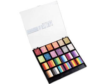 Fusion One Stroke & Glitter Cream Palette | Rainbow Party