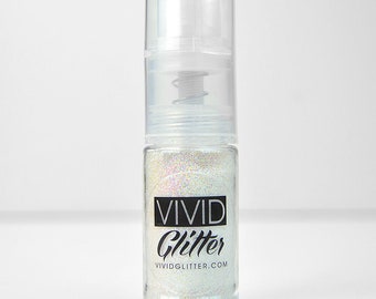 VIVID Glitter | Fine Mist Glitter Spray Pump | White Hologram 14ml