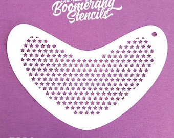 Boomerang Face Paint Stencil by Art Factory | Small Stars - B024