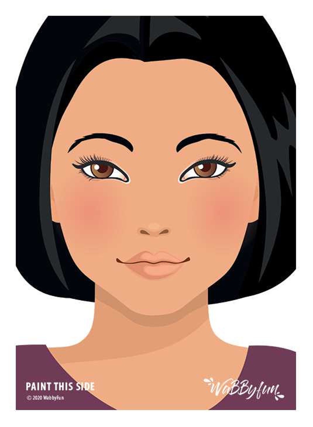 Wabbyfun Face Painting Practice Board LILY Etsy