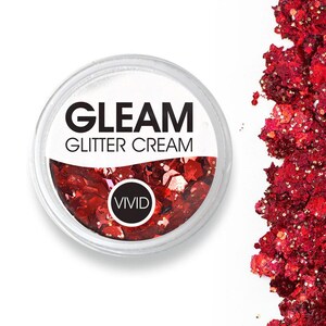 VIVID Glitter | GLEAM Glitter Cream | Cardinal 7.5g Jar