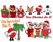 Christmas PNG, Bad Bunny Coffee Cups Png, Bad Bunny Christmas Png, Un Verano Sin Ti Bad Bunny PNG, Bad Bunny Digital File Download