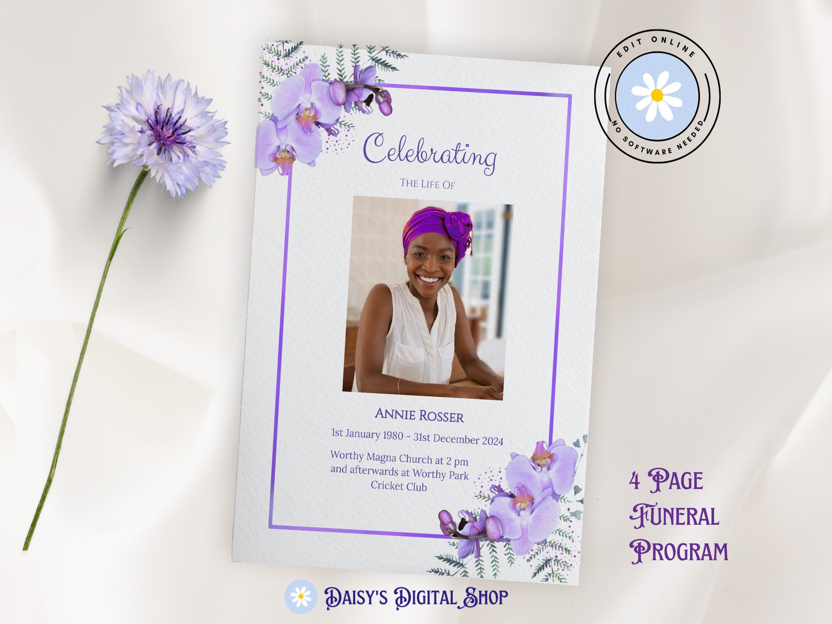 Funeral Program Background Free