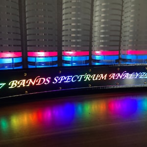 7 Bands Spectrum Analyzer Curved