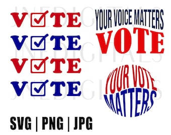 Vote SVG Bundle, Election SVG Vote 3 Pack, Voter svg, Politics svg, cricut svg, digital