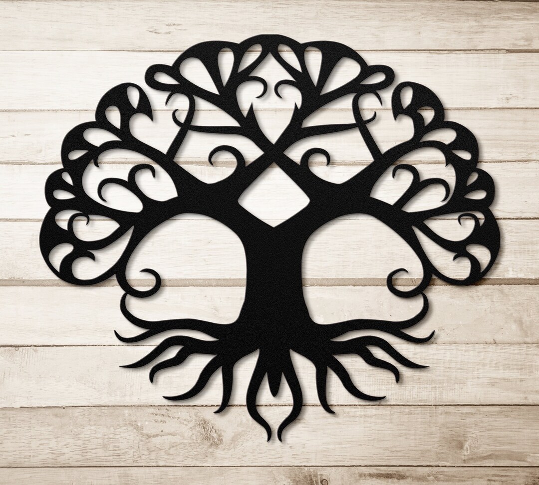 Tree of Life Metal Wall Art: Family Tree Home Decor - Etsy