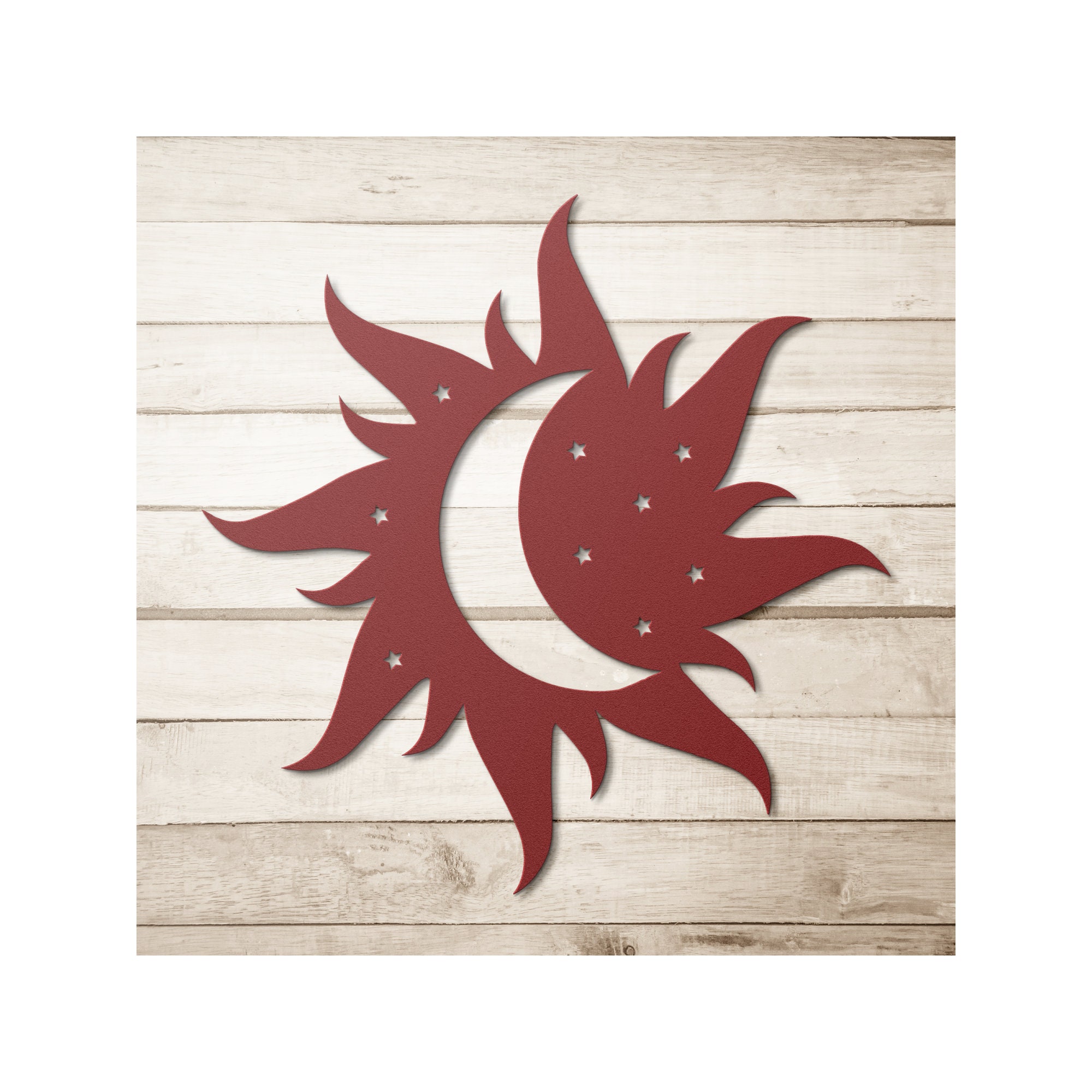 Sun Moon Stars Metal Wall Art: Celestial Decor - Etsy