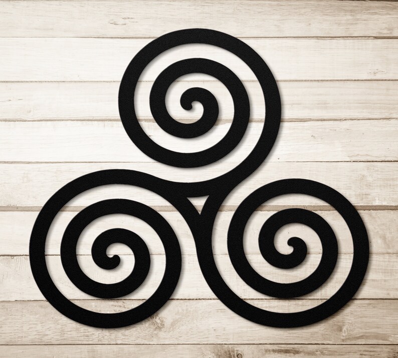 Celtic Triskele Metal Art, Irish, Home Decor, Ireland Symbols, Celtic