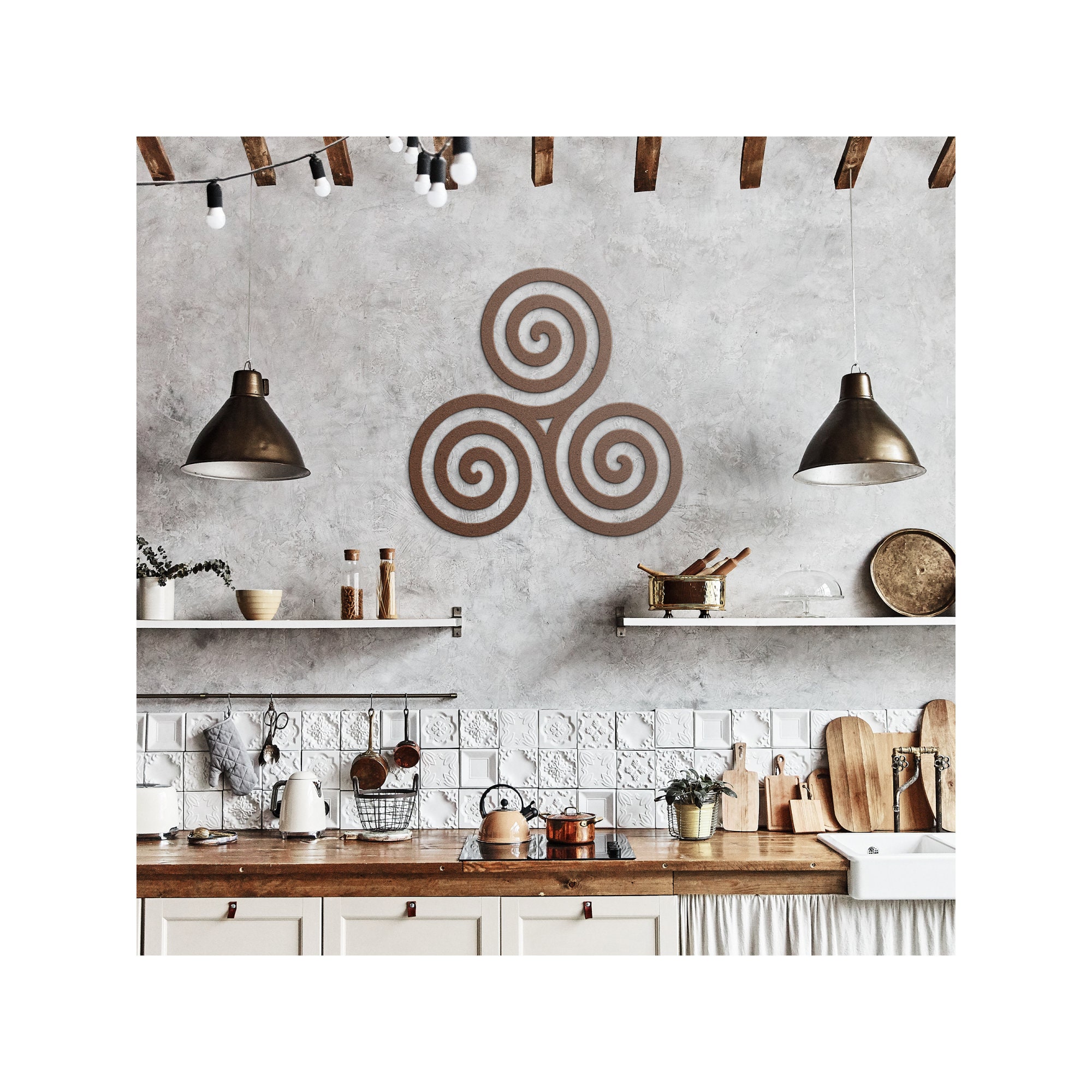 Celtic Triskele Metal Art, Irish, Home Decor, Ireland Symbols, Celtic