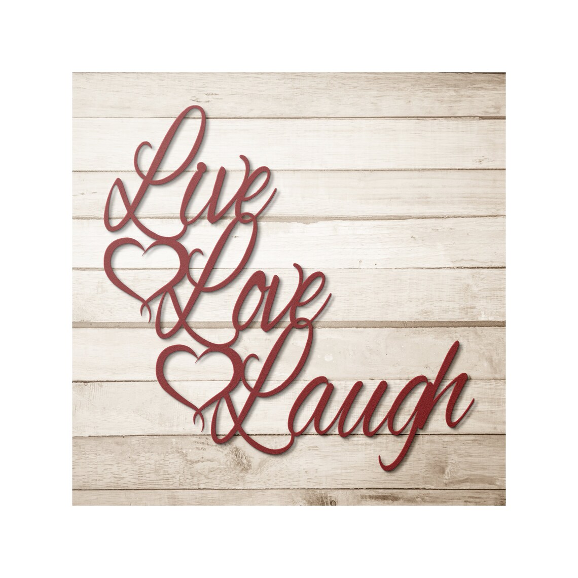 Live Love Laugh Metal Wall Art Love Wall Art Love Quote Art Etsy