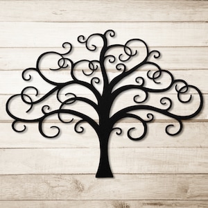 Minimalist Tree of Life, Metal Wall Art Decor, Home Decor, Family Tree, Wall Hanging, Housewarming Gift, Celtic Decor, Meditation Wall Art