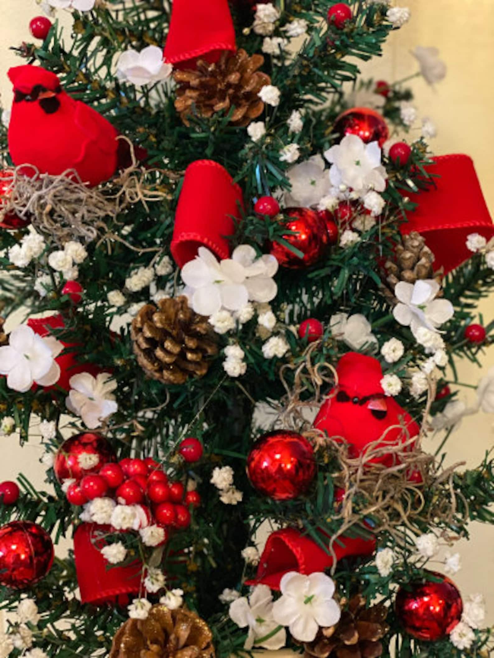 Cemetery Christmas Tree Gravesite Marker Holiday Cemetery Artificial