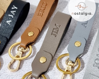 Personalized Keyring / Key Holder with Gold Hardware