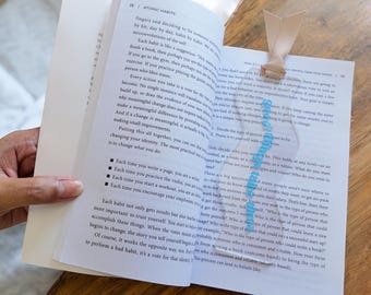 Acrylic bookmark | Book Lover Gift l Laser Engraved | Inspirational Quote | Aesthetic Bookmark | Cute Bookmark | Motivational