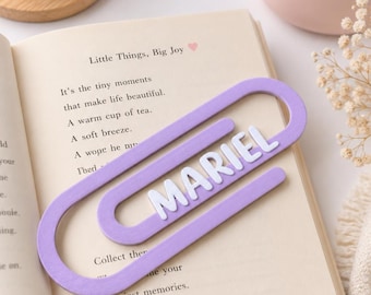 Personalized Jumbo Paperclip Bookmark