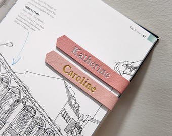 Marcapáginas magnético personalizado, regalo para él y para ella, regalo personalizado, marcapáginas minimalista, disponible en 15 colores, nombre gratis