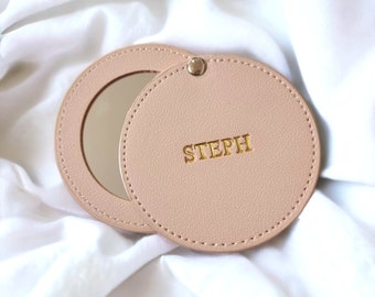Personalized Pocket Mirror, Gift for him and her, Customized Bridesmaid Mirror, Pocket Mirror Bridesmaid Gift, Bridal Party Gift