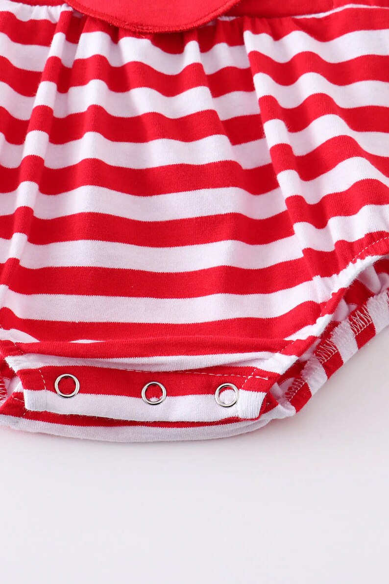 Petit Bebe Knits Baby Boys Red Stripe Smocked Mickey Mouse Bubble main image 1