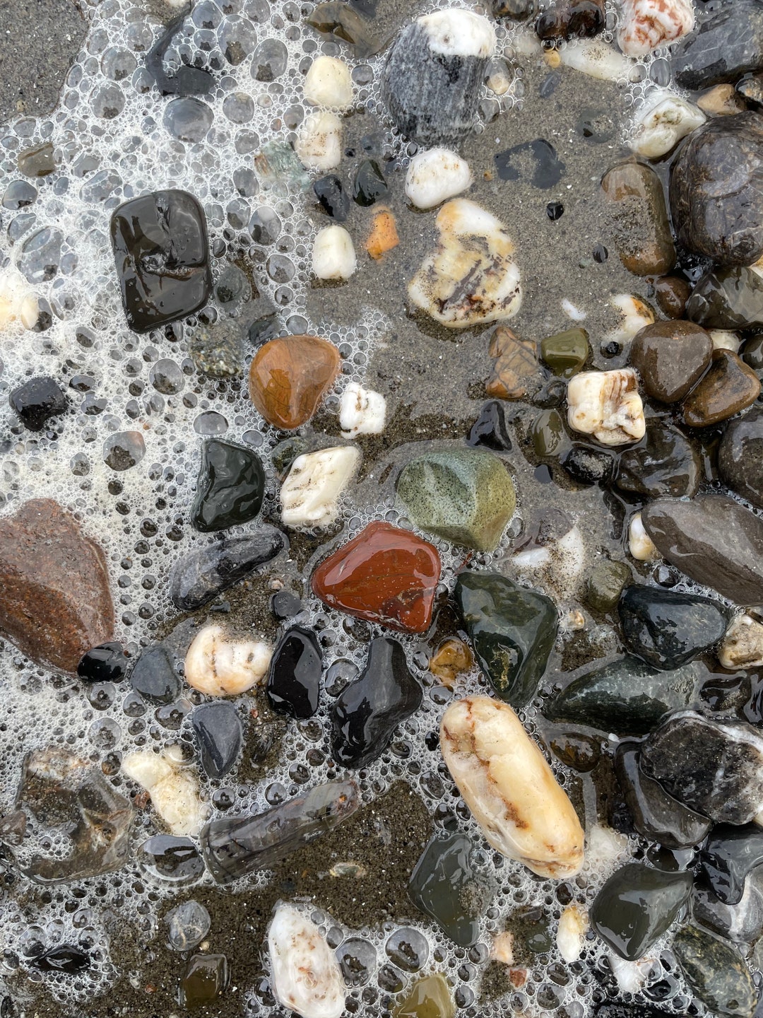 Colorful Rocks on the Beach - Etsy