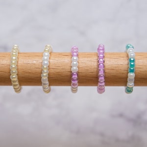 Stackable Beaded Stretch Rings