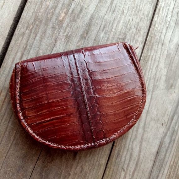 Vintage Italy purse. Snake leather wallet. Mens s… - image 2