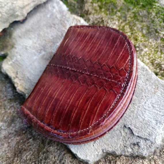Vintage Italy purse. Snake leather wallet. Mens s… - image 9