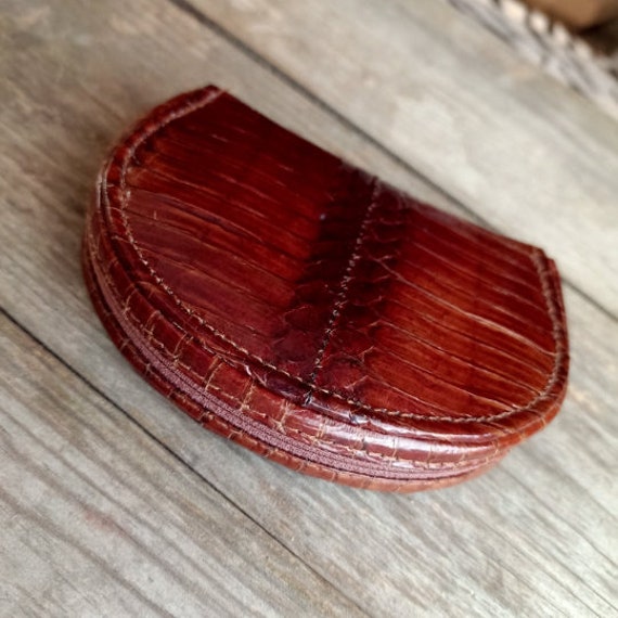 Vintage Italy purse. Snake leather wallet. Mens s… - image 8