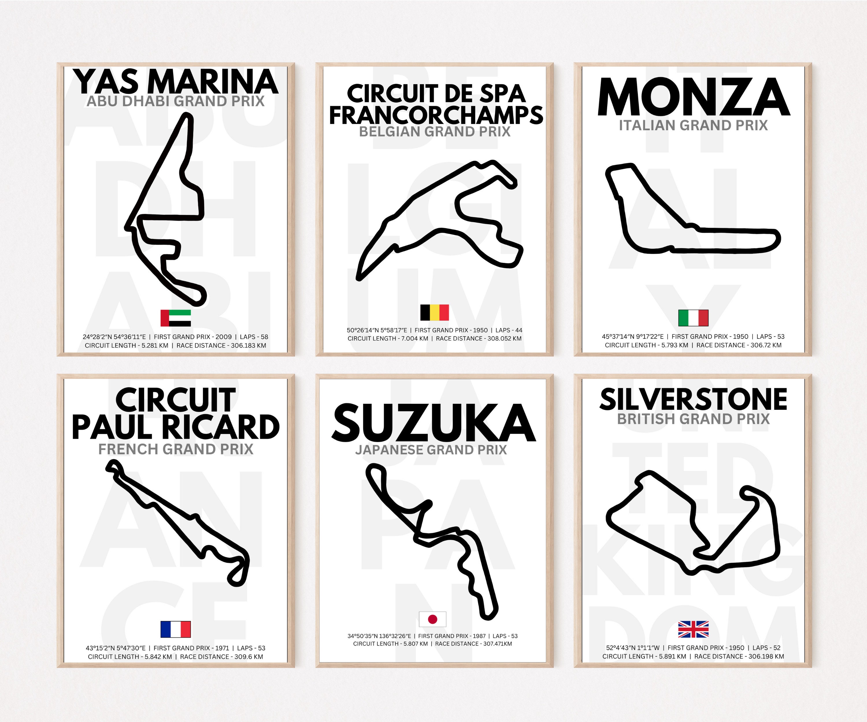 F1 Circuit Monaco Circuit Print Formula 1 Gifts F1 Tracks F1 Wall Art ...