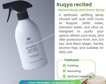 Ruqya Recited Natural Room and Body Spray 500Ml, Brand DarsAlYowm