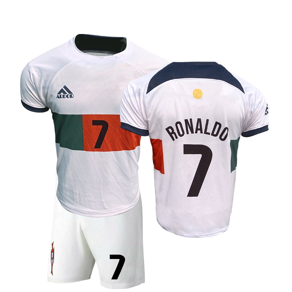 Camiseta De Fútbol Portugal Unisex - Para Jóvenes Y Adultos, Ideal Para Entrenar O Lucir En Partidos | Diseño De La Selección Y Fan De CR7