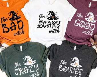 Camiseta a juego para amigos de Halloween, Camiseta divertida de Halloween, Camiseta a juego para amigos, Regalos para Halloween, The Boo Crew, Witch Crew, Camiseta de grupo de Halloween